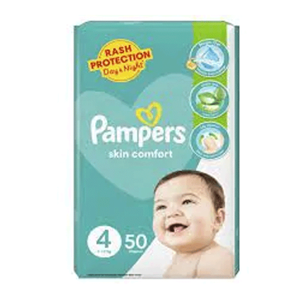 Pampers Skin Comfort Maxi 4 Diapers 50s