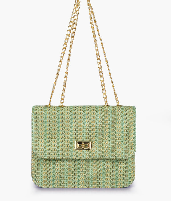 RTW Creation - Sea woven chain cross-body bag