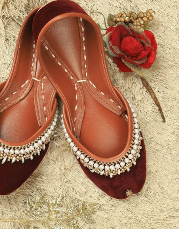 Lusture Pearl Ensemble - Maroon Velvet