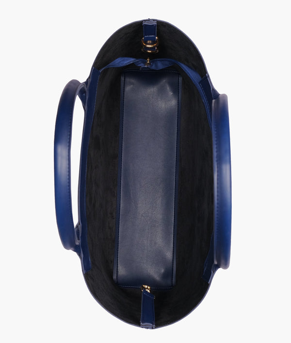 RTW Creation - Blue zipper tote bag