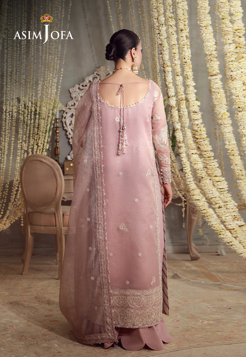 AJULFE-09 Embroidered Javeria Net Unstitched 3 Pcs