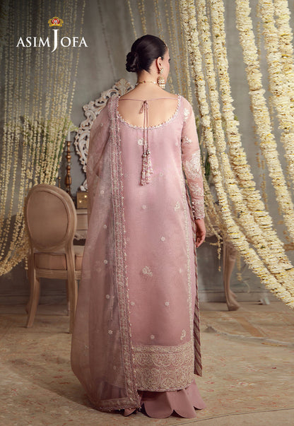 AJULFE-09 Embroidered Javeria Net Unstitched 3 Pcs