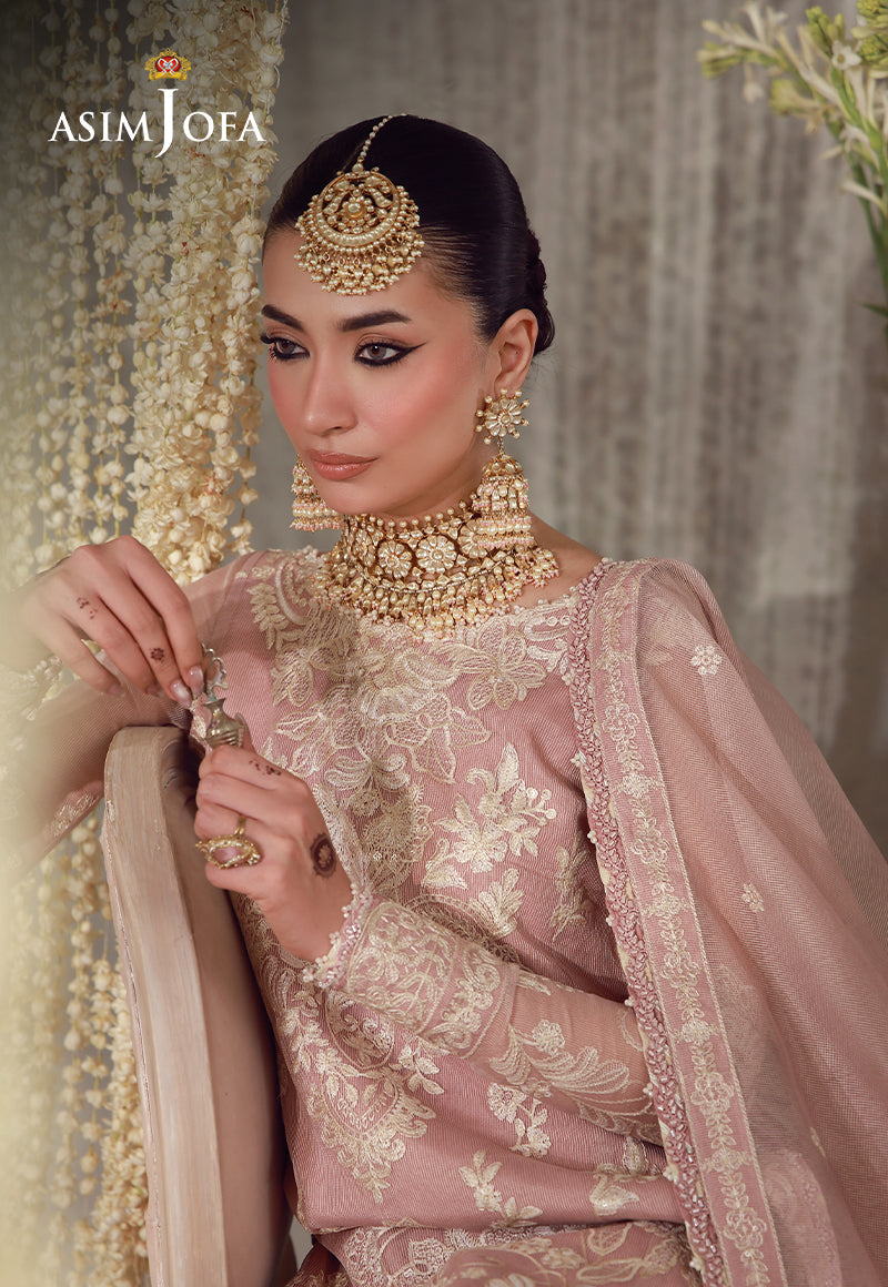 AJULFE-09 Embroidered Javeria Net Unstitched 3 Pcs