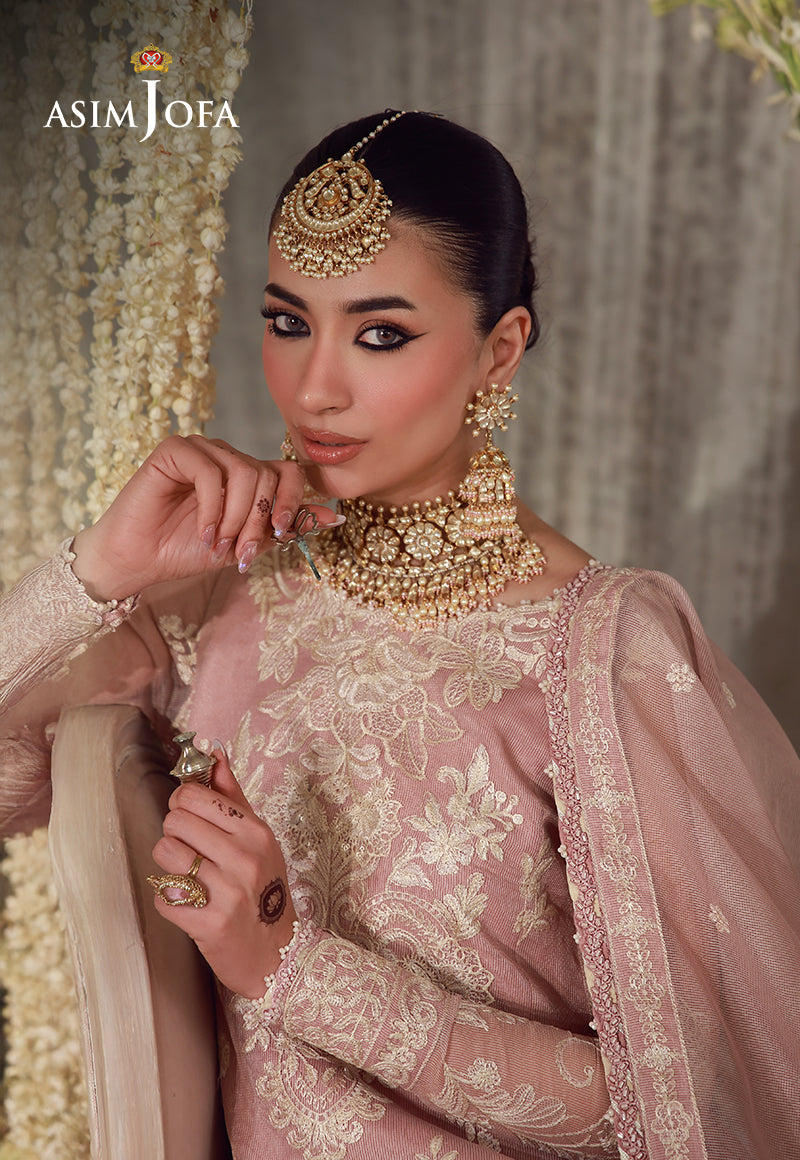 AJULFE-09 Embroidered Javeria Net Unstitched 3 Pcs