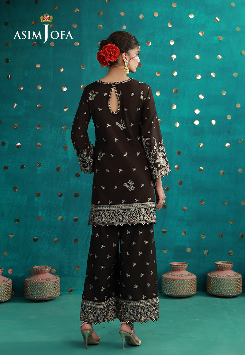 AJULFB-04 Embroidered Boski Silk Unstitched 2 Pcs