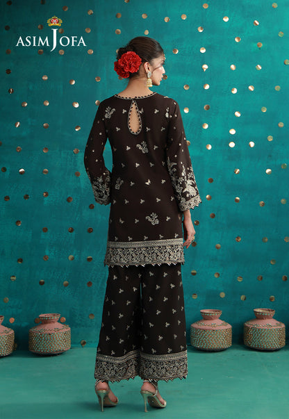 AJULFB-04 Embroidered Boski Silk Unstitched 2 Pcs