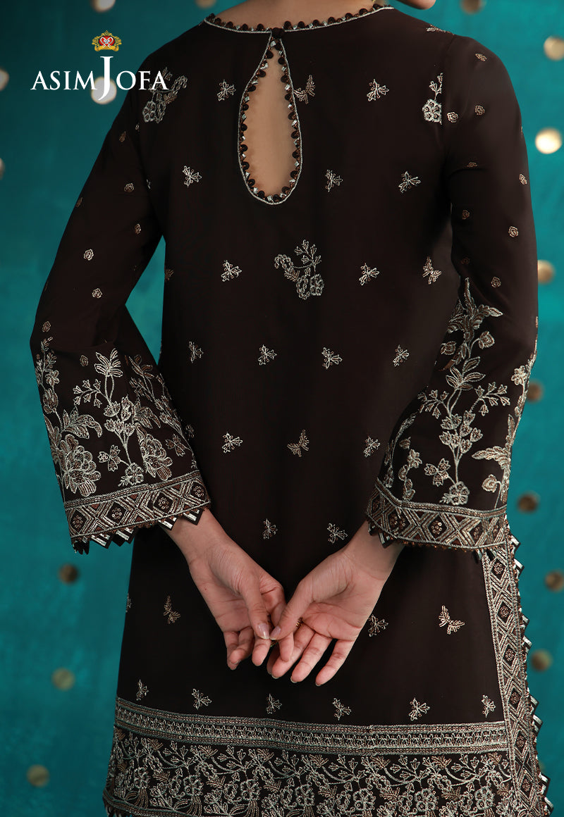 AJULFB-04 Embroidered Boski Silk Unstitched 2 Pcs