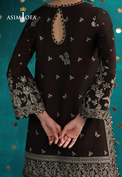AJULFB-04 Embroidered Boski Silk Unstitched 2 Pcs