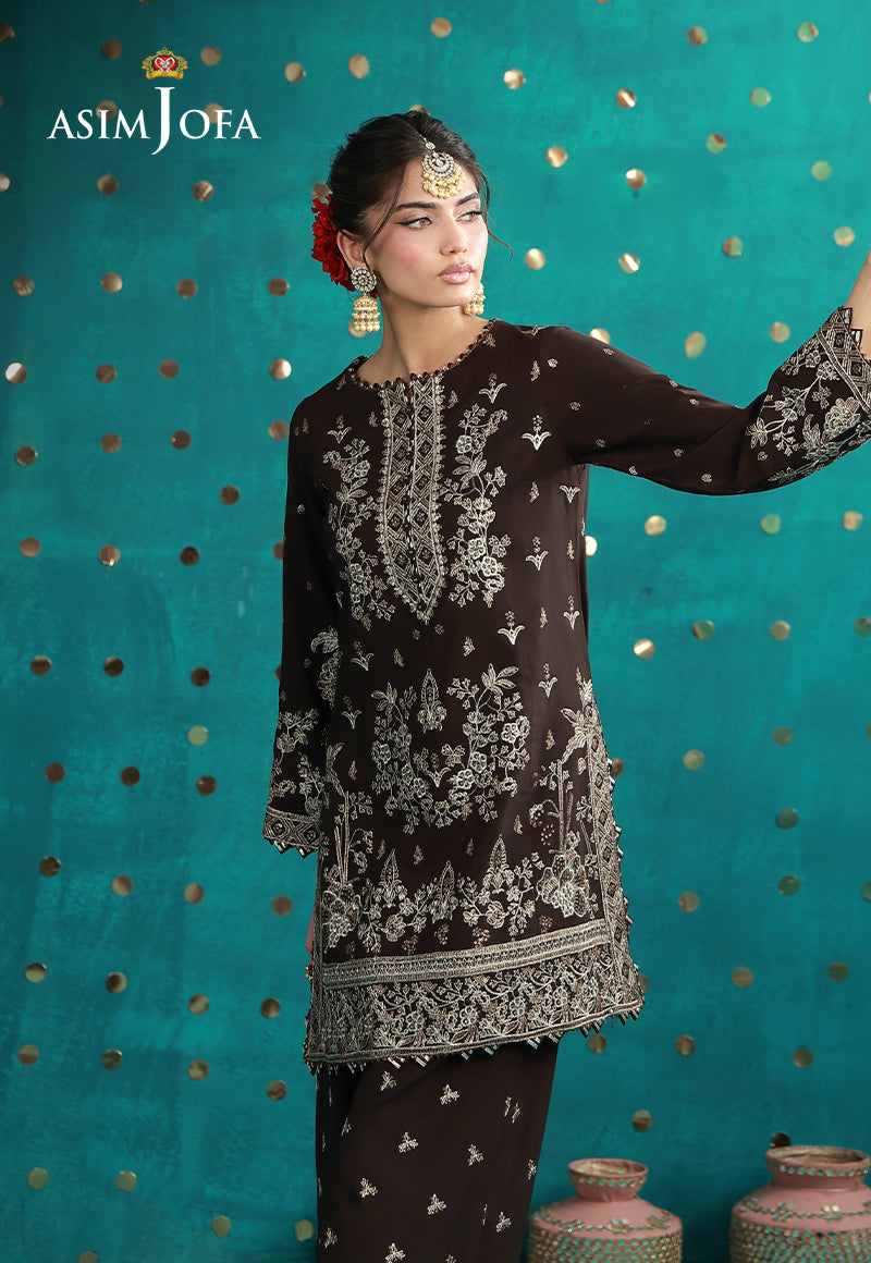AJULFB-04 Embroidered Boski Silk Unstitched 2 Pcs