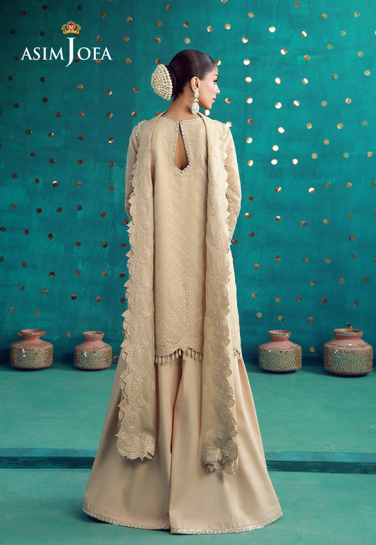 AJULFB-02 Embroidered Javeria Net Unstitched 3 Pcs