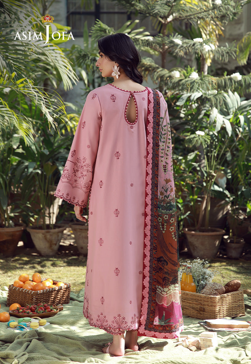 AJMUB-04 Embroidered Cambric Unstitched 3 Pcs