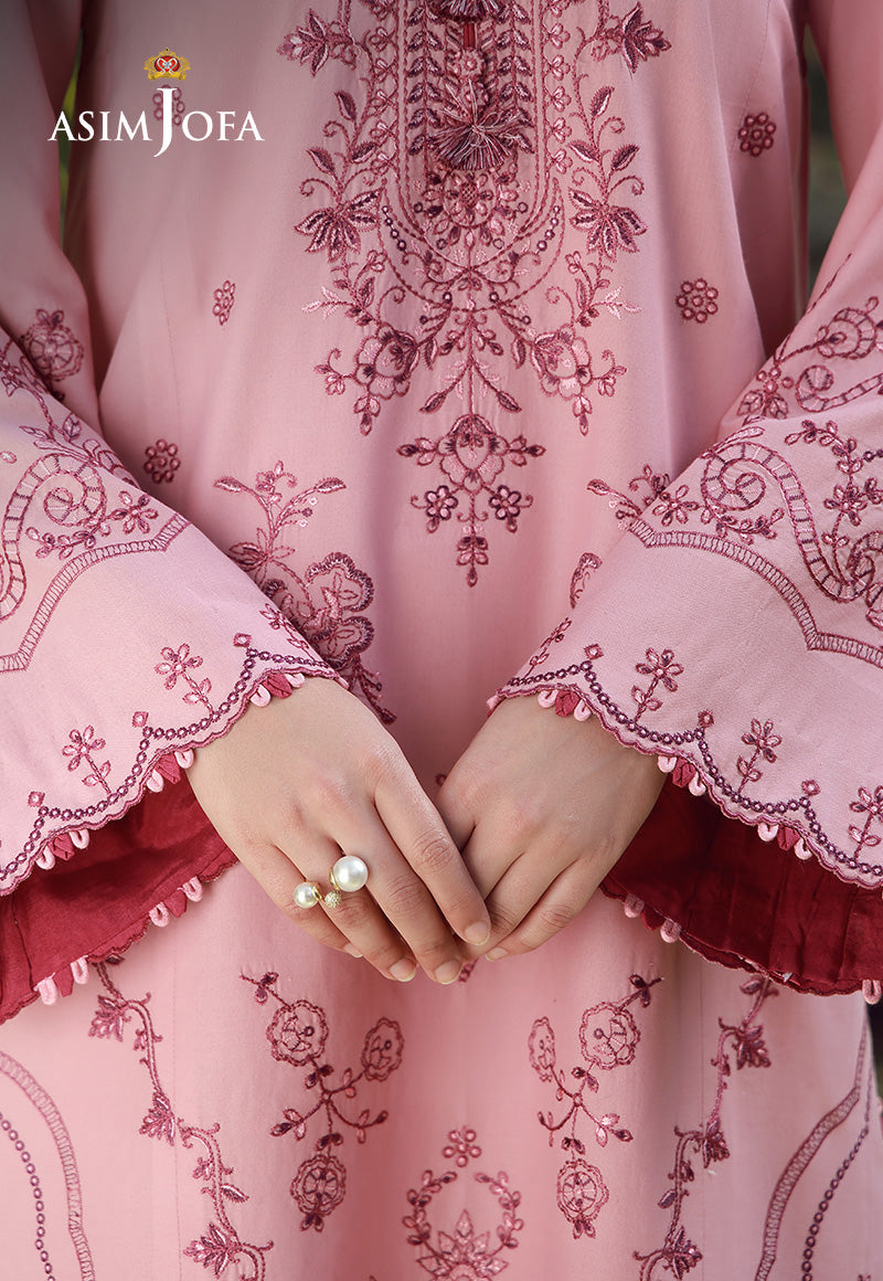 AJMUB-04 Embroidered Cambric Unstitched 3 Pcs