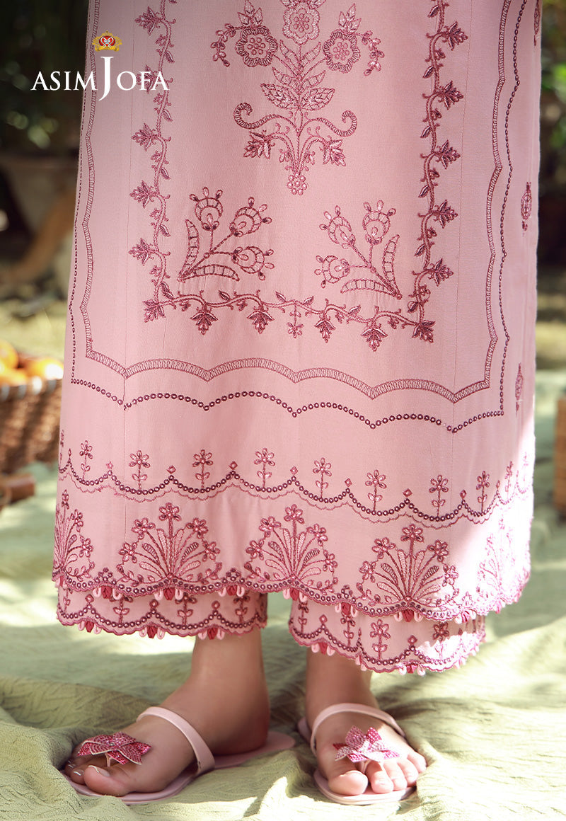 AJMUB-04 Embroidered Cambric Unstitched 3 Pcs