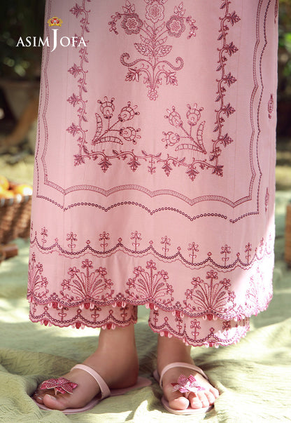 AJMUB-04 Embroidered Cambric Unstitched 3 Pcs