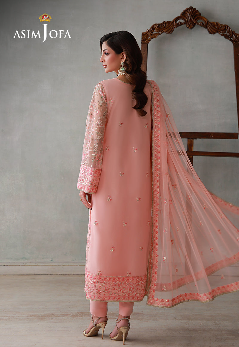 AJLPN-07 Embroidered Poly Net Stitched 3pcs