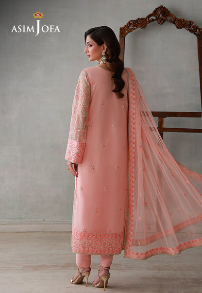 AJLPN-07 Embroidered Poly Net Stitched 3pcs