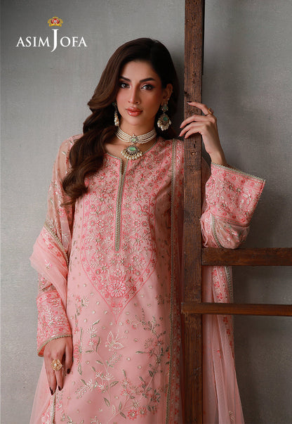 AJLPN-07 Embroidered Poly Net Stitched 3pcs