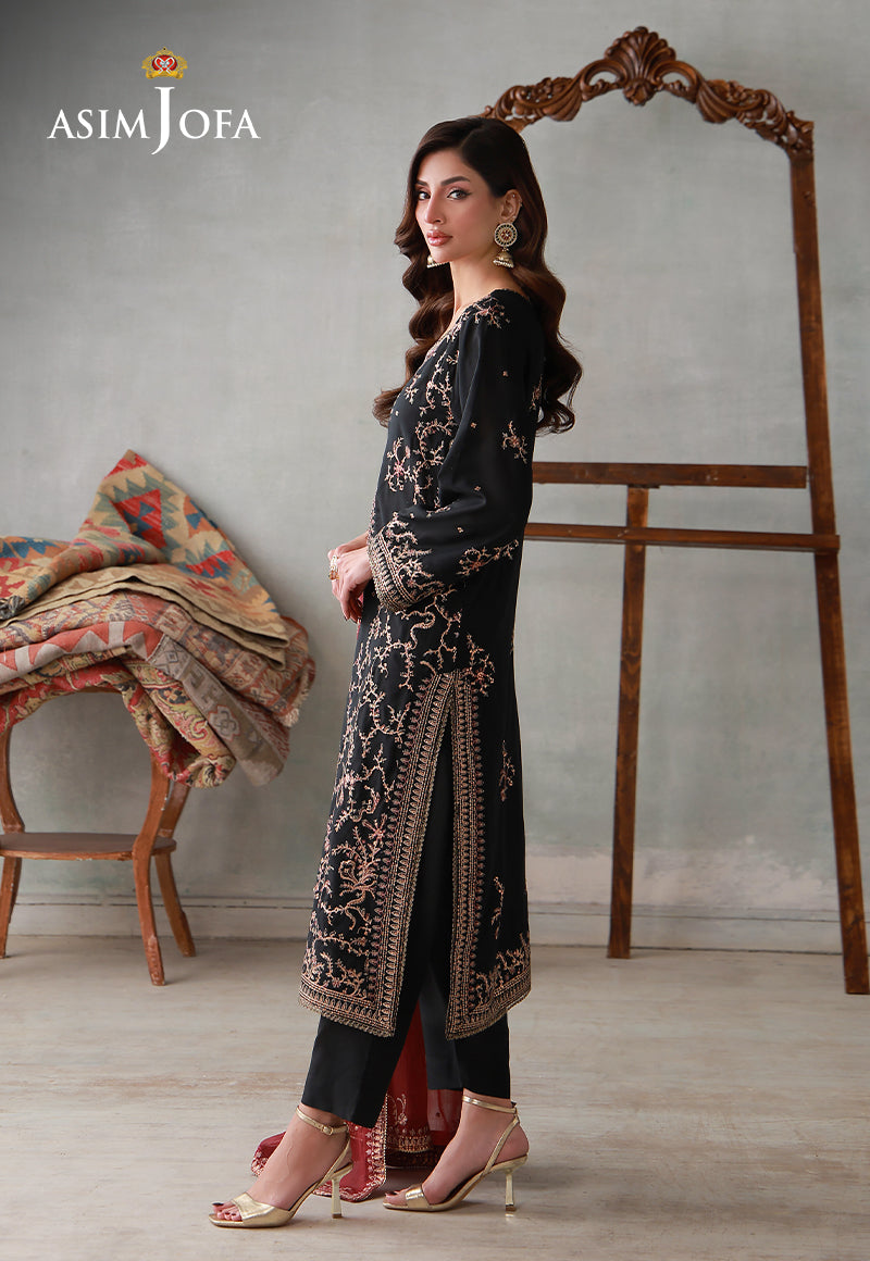 AJLPN-06 Embroidered Poly Silk Stitched 3pcs