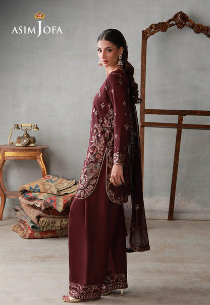 AJLPN-05 Embroidered Poly Silk Stitched 3pcs