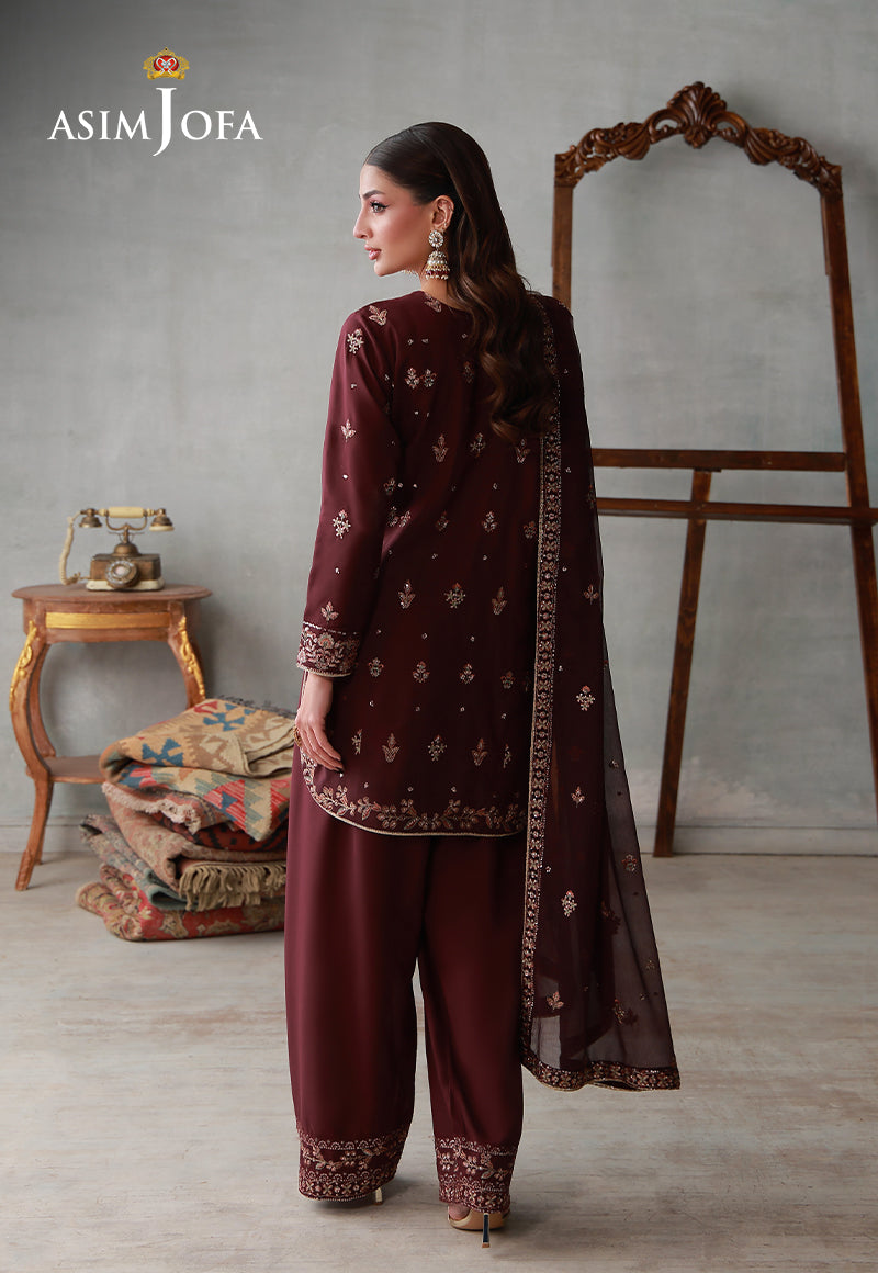 AJLPN-05 Embroidered Poly Silk Stitched 3pcs