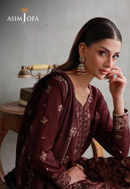 AJLPN-05 Embroidered Poly Silk Stitched 3pcs
