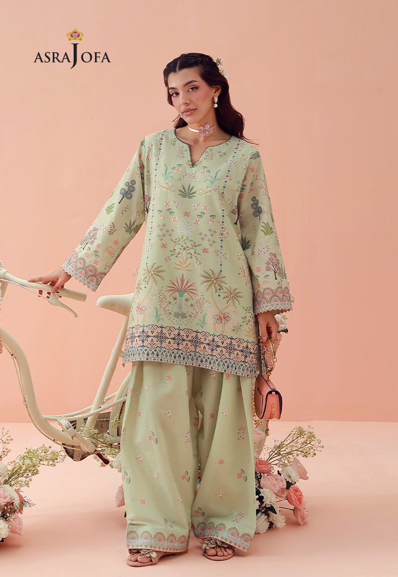 AJPB-287 Printed Lawn Stitched 2pcs