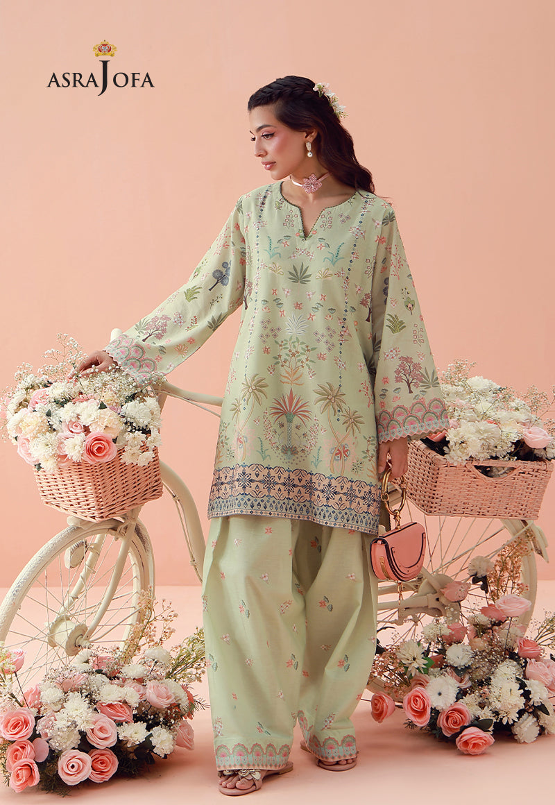 AJPB-287 Printed Lawn Stitched 2pcs