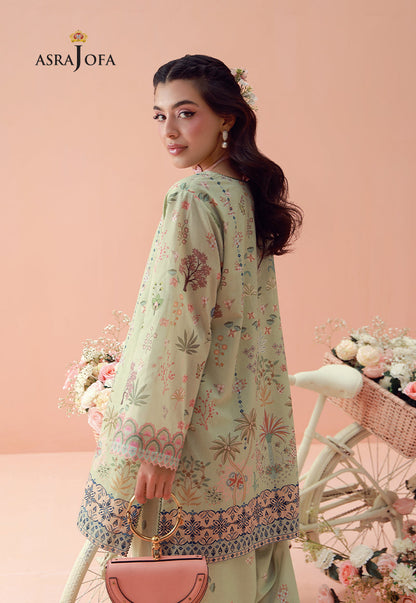 AJPB-287 Printed Lawn Stitched 2pcs