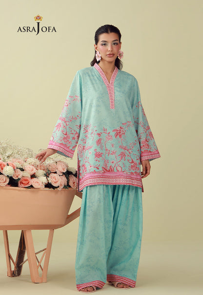 AJPB-288 Printed Lawn Stitched 2pcs