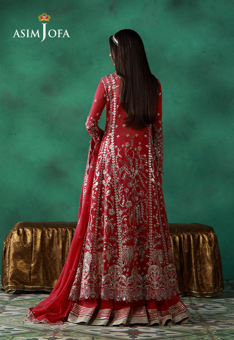 AJULN-01 Embroidered Chiffon Unstitched 3 Pcs