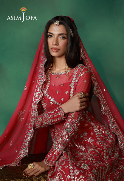 AJULN-01 Embroidered Chiffon Unstitched 3 Pcs