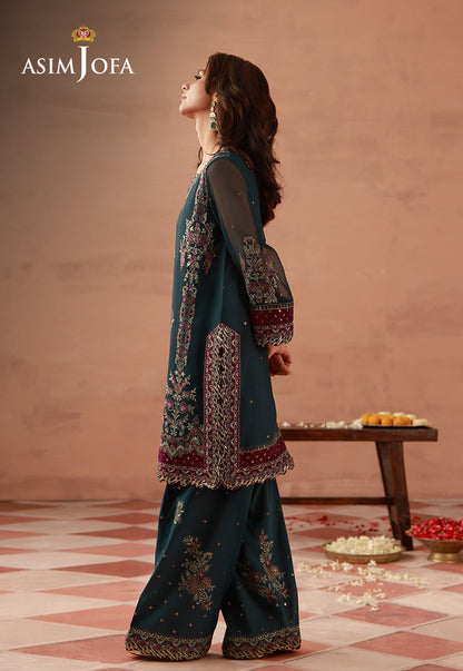 AJULFH-05 Embroidered Chiffon Unstitched 2 Pcs