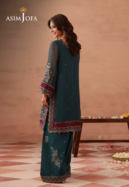 AJULFH-05 Embroidered Chiffon Unstitched 2 Pcs