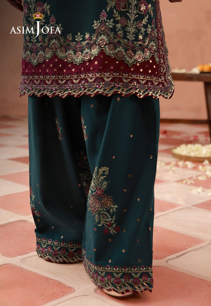 AJULFH-05 Embroidered Chiffon Unstitched 2 Pcs