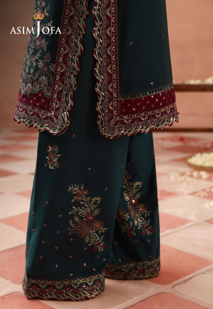 AJULFH-05 Embroidered Chiffon Unstitched 2 Pcs