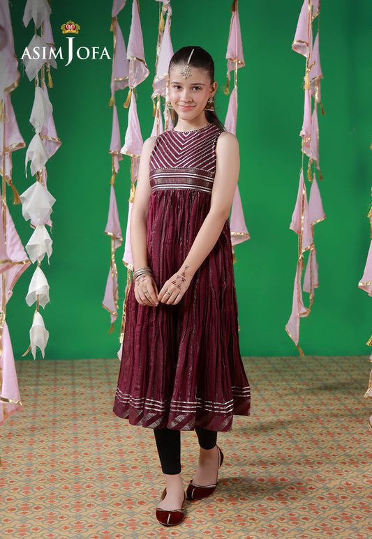 AJKL-04 Lurex Jacquard Stitched 1 Pc