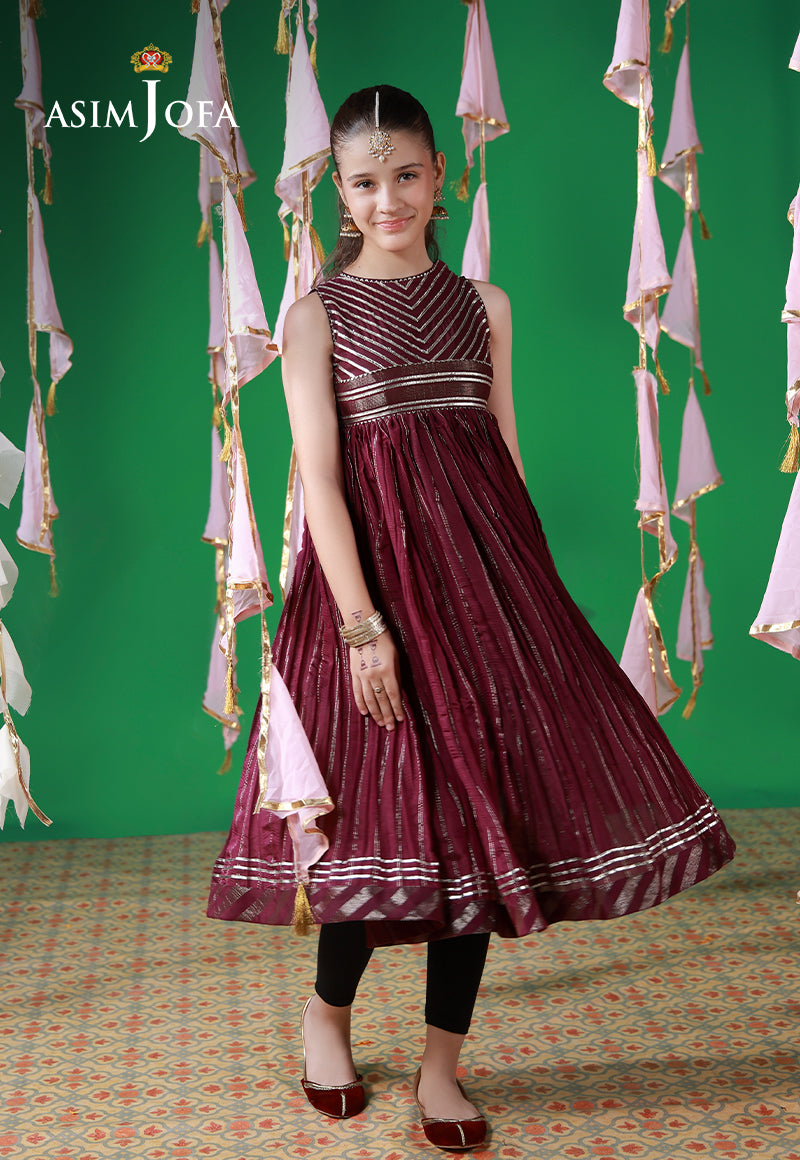 AJKL-04 Lurex Jacquard Stitched 1 Pc