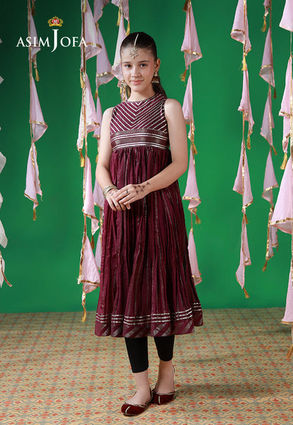 AJKL-04 Lurex Jacquard Stitched 1 Pc