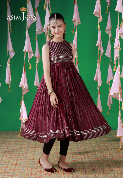 AJKL-04 Lurex Jacquard Stitched 1 Pc