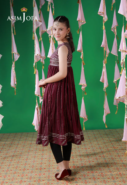 AJKL-04 Lurex Jacquard Stitched 1 Pc