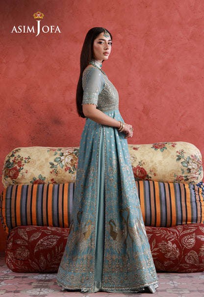 AJULN-04 Embroidered Chiffon Unstitched 3 Pcs