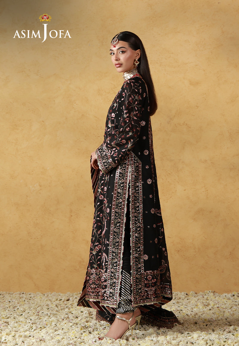 AJULN-09 Embroidered Cotton Net Unstitched 3 Pcs