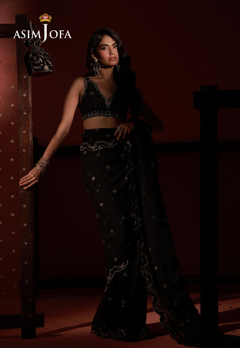 AJUFC-09 Embroidered Chiffon Unstitched 2 Pcs