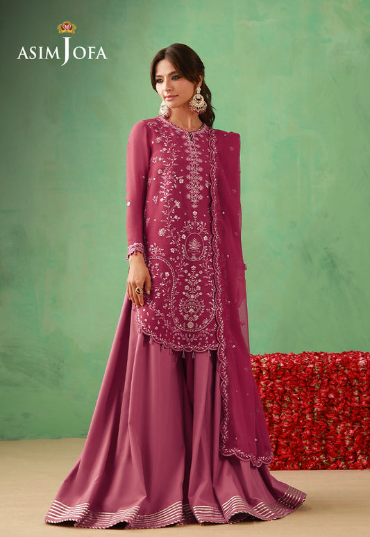 AJULFH-07 Embroidered Chiffon Unstitched 3 Pcs