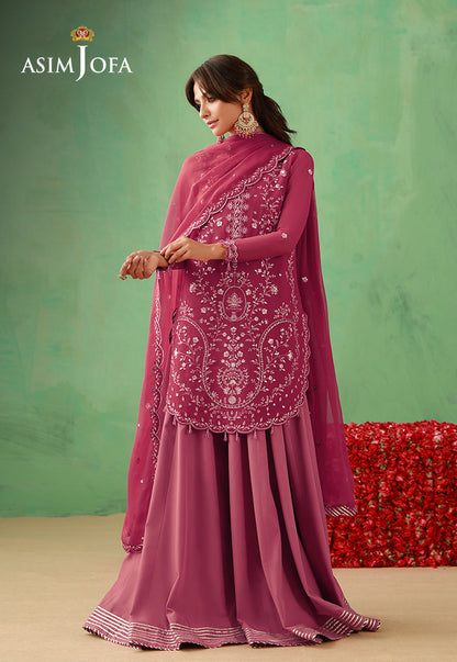 AJULFH-07 Embroidered Chiffon Unstitched 3 Pcs
