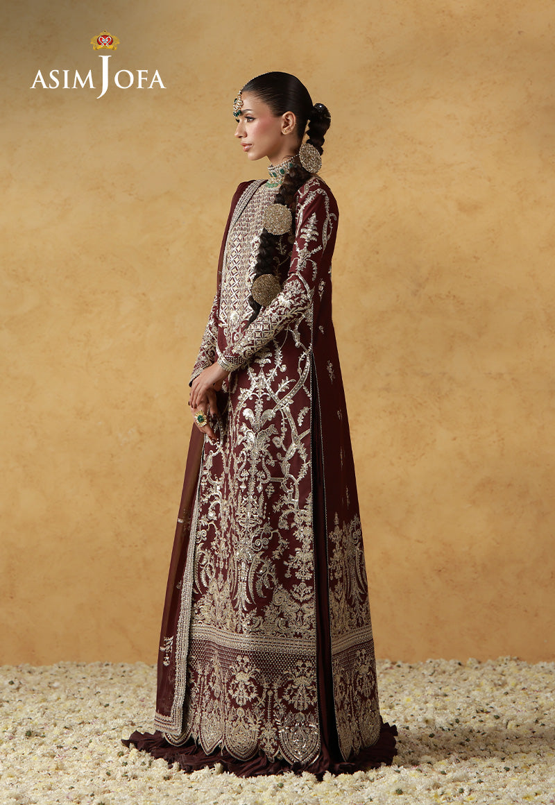 AJULN-17  Embroidered Raw Silk Unstitched 3 Pcs