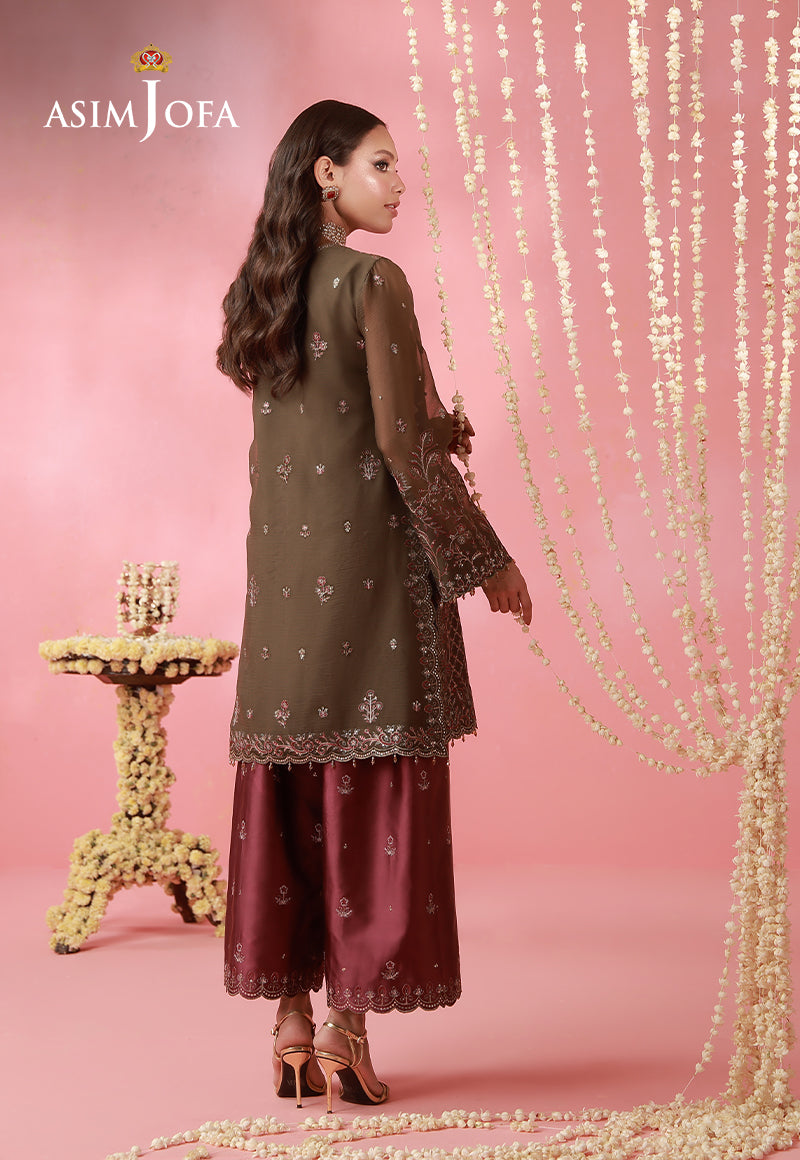 AJUFC-17 Embroidered Chiffon Unstitched 2 Pcs