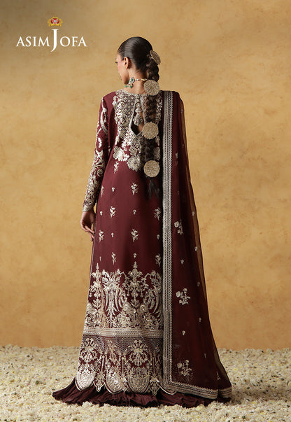 AJULN-17  Embroidered Raw Silk Unstitched 3 Pcs