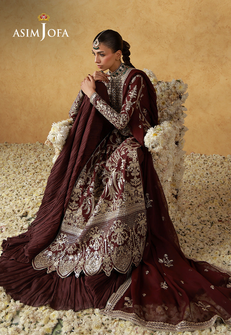 AJULN-17  Embroidered Raw Silk Unstitched 3 Pcs