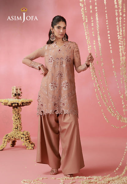 AJUFC-05 Embroidered Chiffon Unstitched 2 Pcs